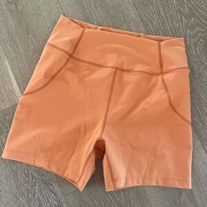 Women's Stylish Orange Bike Shorts